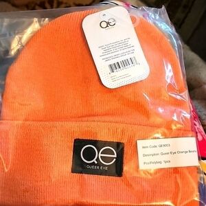 Queer Eye Orange 🍊 Beanie NWT 😍